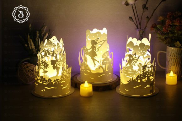 3D SVG Fairy Paper Lanterns for Creative Branding