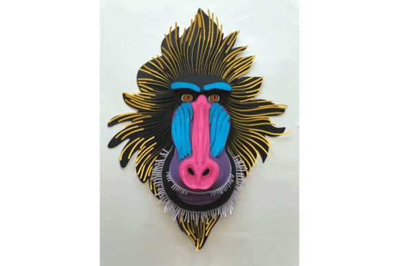 Baboon 3D SVG: A Bold Graphic Design Asset for Creative Projects