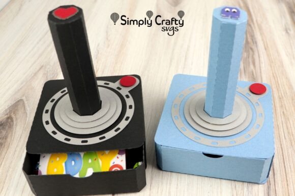 Classic Joystick SVG: A Playful 3D Paper Toy for Content Creators