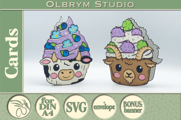 Cow and Goat Farm Greeting Cards SVG Review for Real-World Design Projects