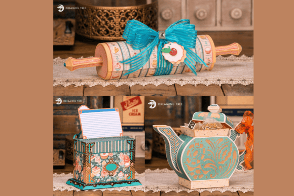 Cozy Kitchen SVG Bundle: 3D SVG Centerpieces for Branding