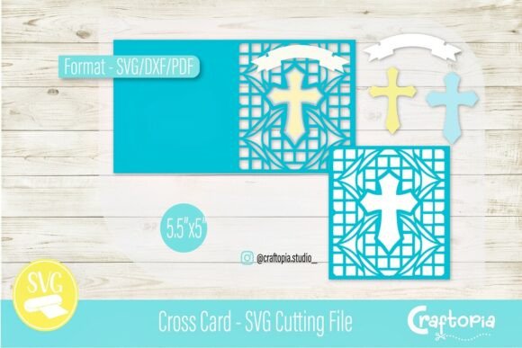 Cross Card – SVG Cutting File for 3D SVG Baptism