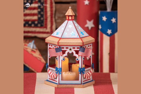 Gazebo Luminary SVG: 3D SVG Centerpieces for Editorial Design