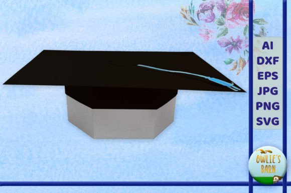 Hexagonal Graduation Box: A 3D SVG Shape for Creative Design Projects