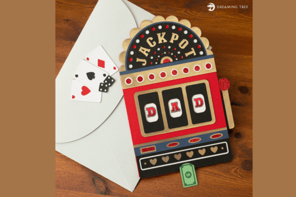 Lucky Pull Card: 3D SVG for Father S Day Branding
