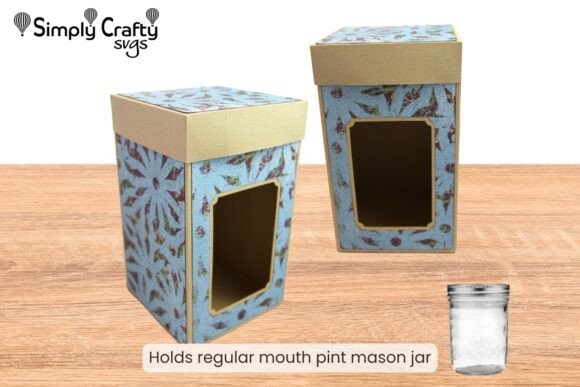Pint Mason Jar Box SVG – A 3D Graphic Design Asset for Creative Content