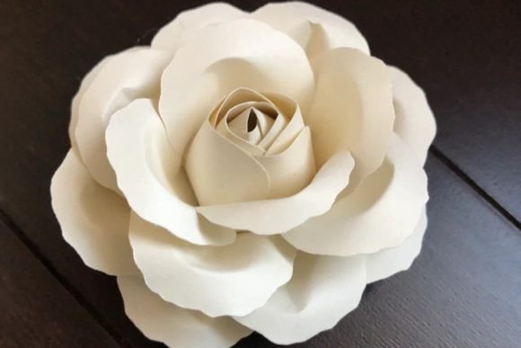 Rose Paper Flower: A 3D SVG Review for Brand Designers